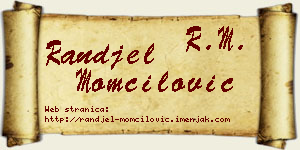 Ranđel Momčilović vizit kartica